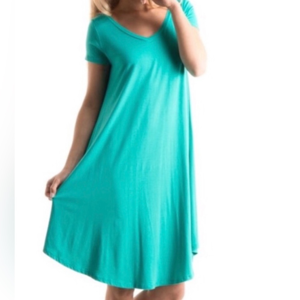 Beautiful Sea Blue Swing Dress-NWOT